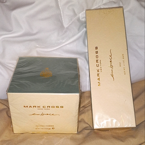 NIB Mark Cross EMBRACE Dusting Powder and Soap must see